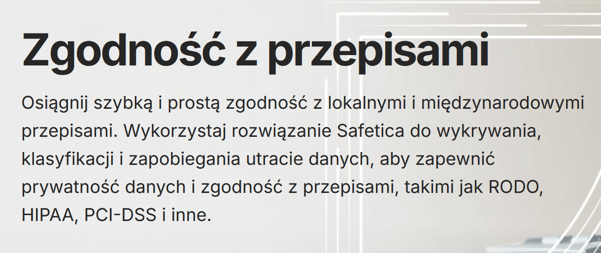 zgodność z przepisami